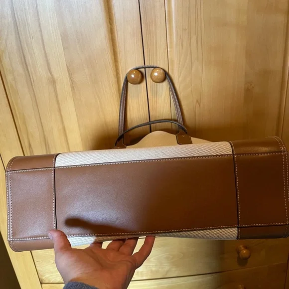 Tory Burch Ella Tote Bag In Ivory  Mountain Paisley NWOT - Picture 4 of 6